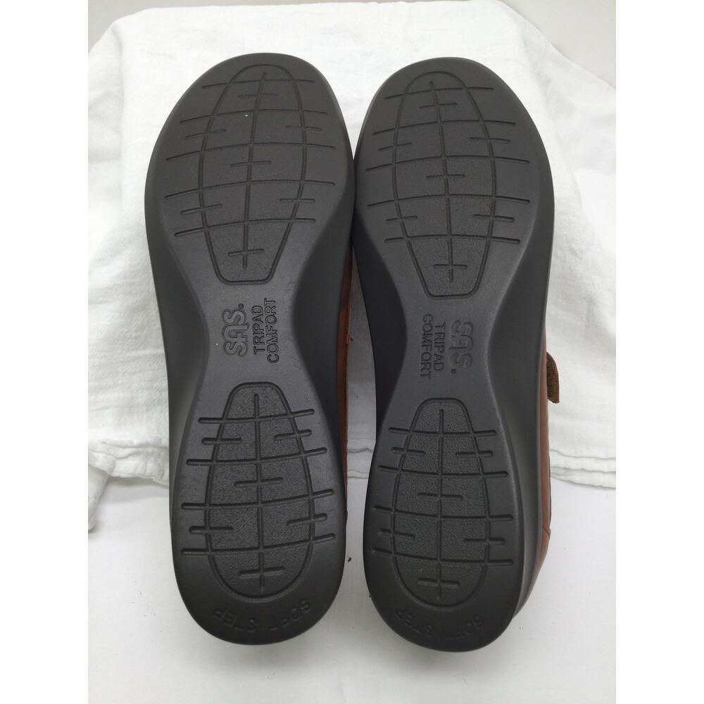 SAS Roamer Chestnut Brown Slip On Loafer Womens 7.5N Comfort Shoes New - Picture 10 of 12